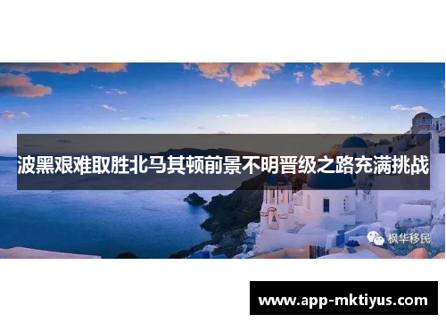 波黑艰难取胜北马其顿前景不明晋级之路充满挑战